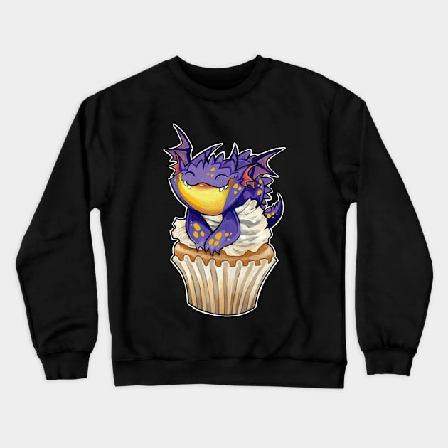 Cupcake dragon lemon lavender squish Crewneck Sweatshirt by BiancaRomanStumpff